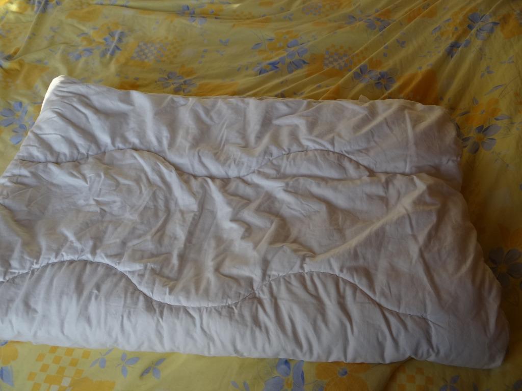 Donsdeken/dekbed 1pers 1m80 x 1m30, Eenpersoons, Wit, Ophalen of Verzenden, Deken of Dekbed