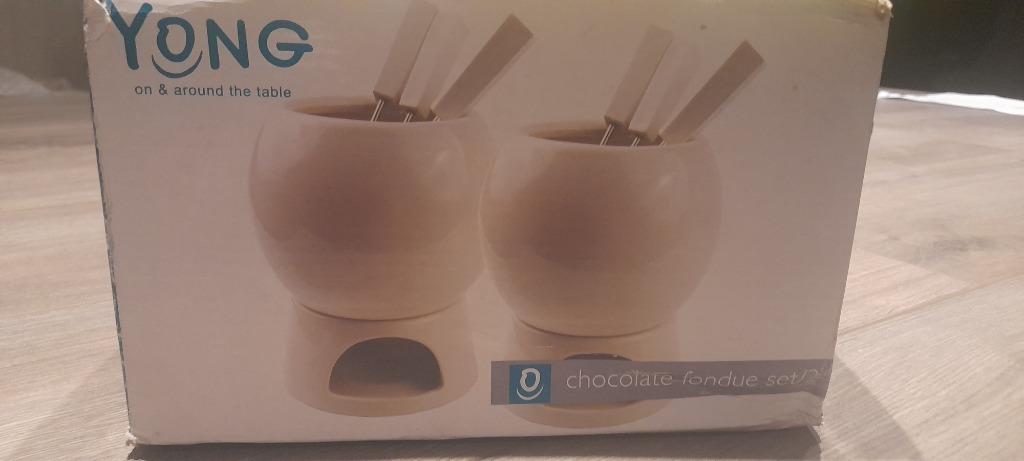 Chocolade fondue set, Ophalen
