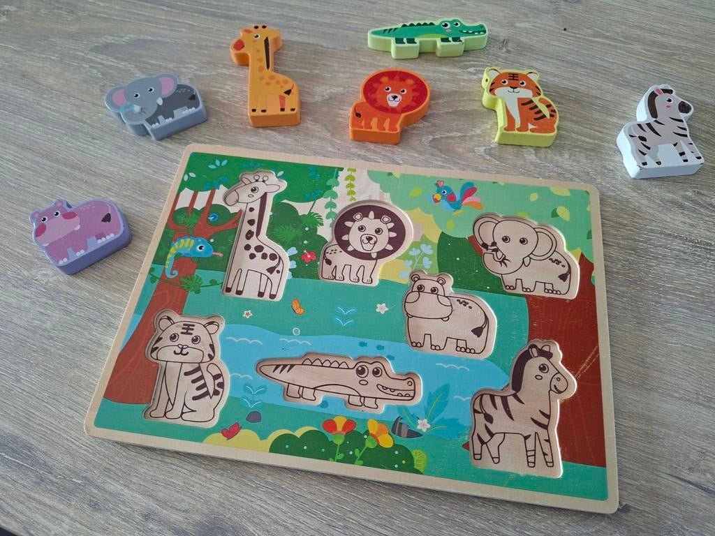 Houten puzzel safari dieren, Ophalen
