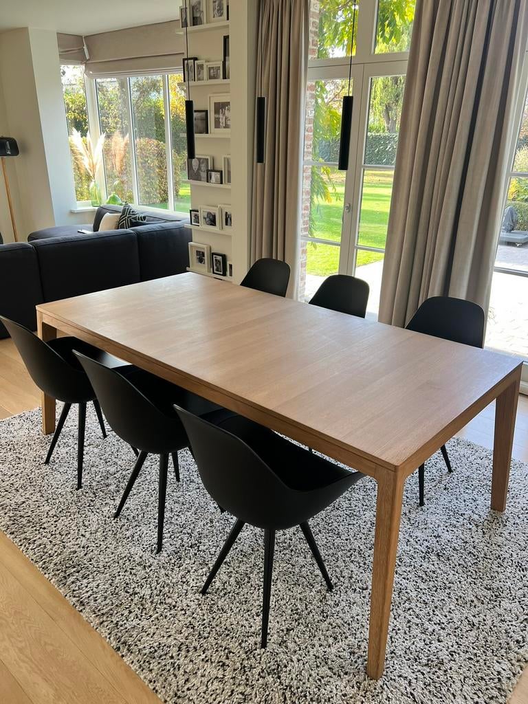 TEAM7 - Eikenhouten verlengbare Eettafel Team7, Ophalen, Zo goed als nieuw