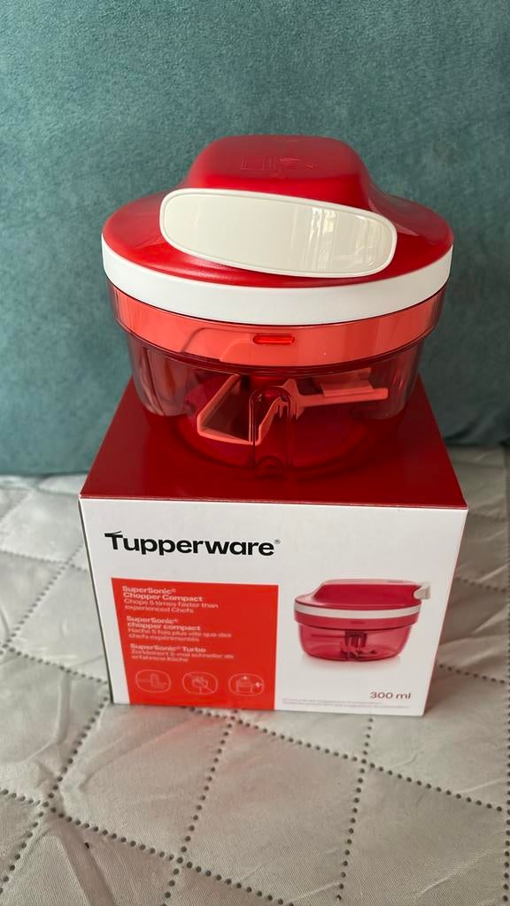 Petit hachoir Super Sonic Tupperware, Neuf, Rouge, Tupperware, Enlèvement ou Envoi