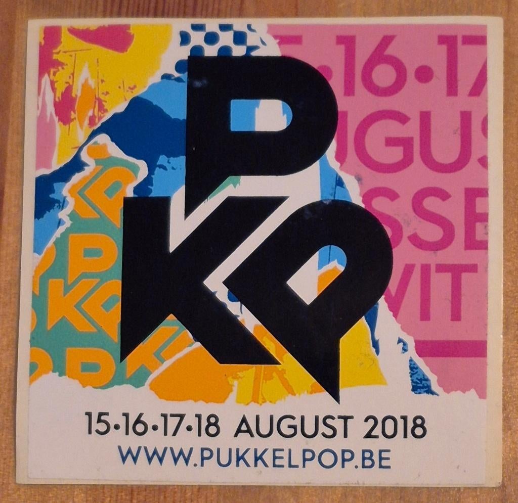 Sticker Pukkelpop 2018, Verzamelen, Ophalen of Verzenden, Zo goed als nieuw, Overige typen