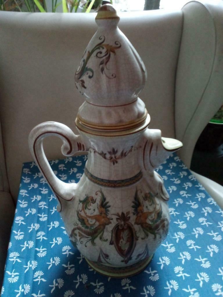 Cruche ancienne 37 cm avec tampon, Enlèvement ou Envoi