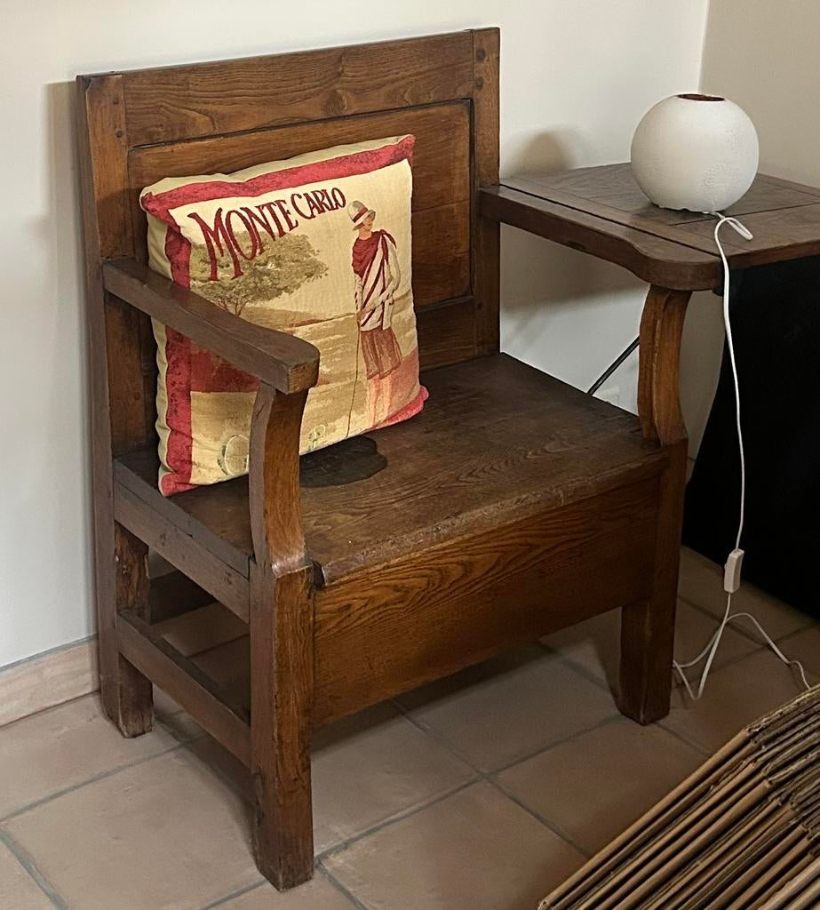Chaise cantou à discuter avec certificat d antiquaire, Enlèvement
