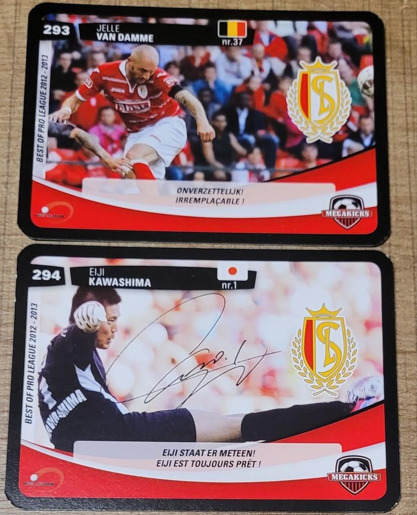 Standard de Liège seizoen 2012-2013: 2 Megakicks kaarten, Enlèvement ou Envoi, Comme neuf, Affiche, Image ou Autocollant