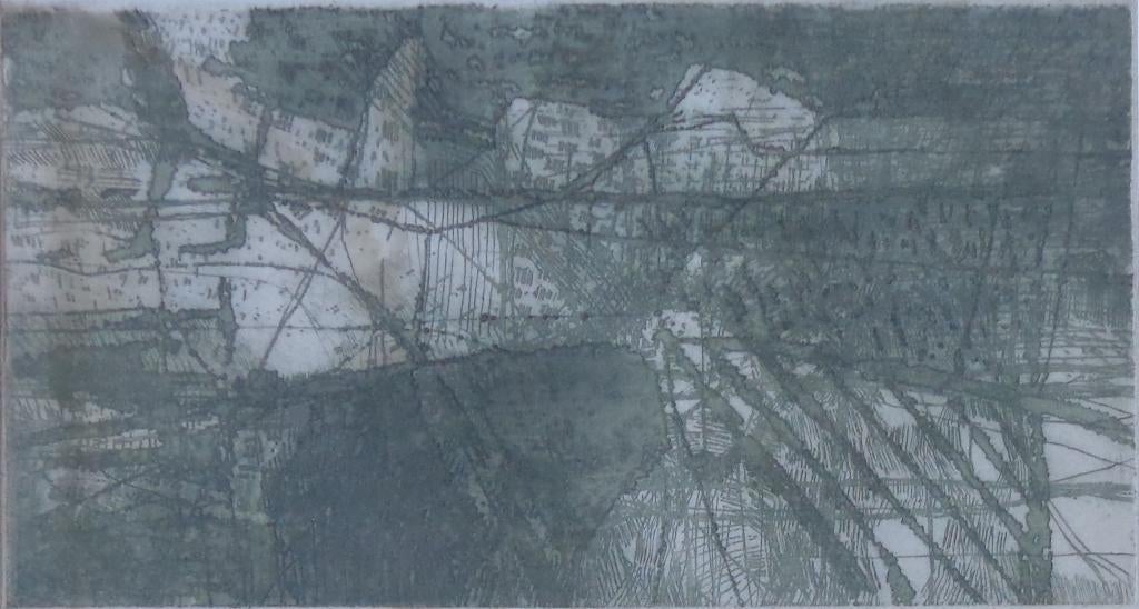 ONBEKEND / ABSTRACTIE / KLEURETS / 50x80cm / KADER, Gesigneerd, Ophalen