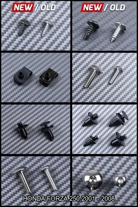 Kit visserie spécifique pour HONDA FORZA 250 2001 - 2008, Enlèvement ou Envoi, Neuf