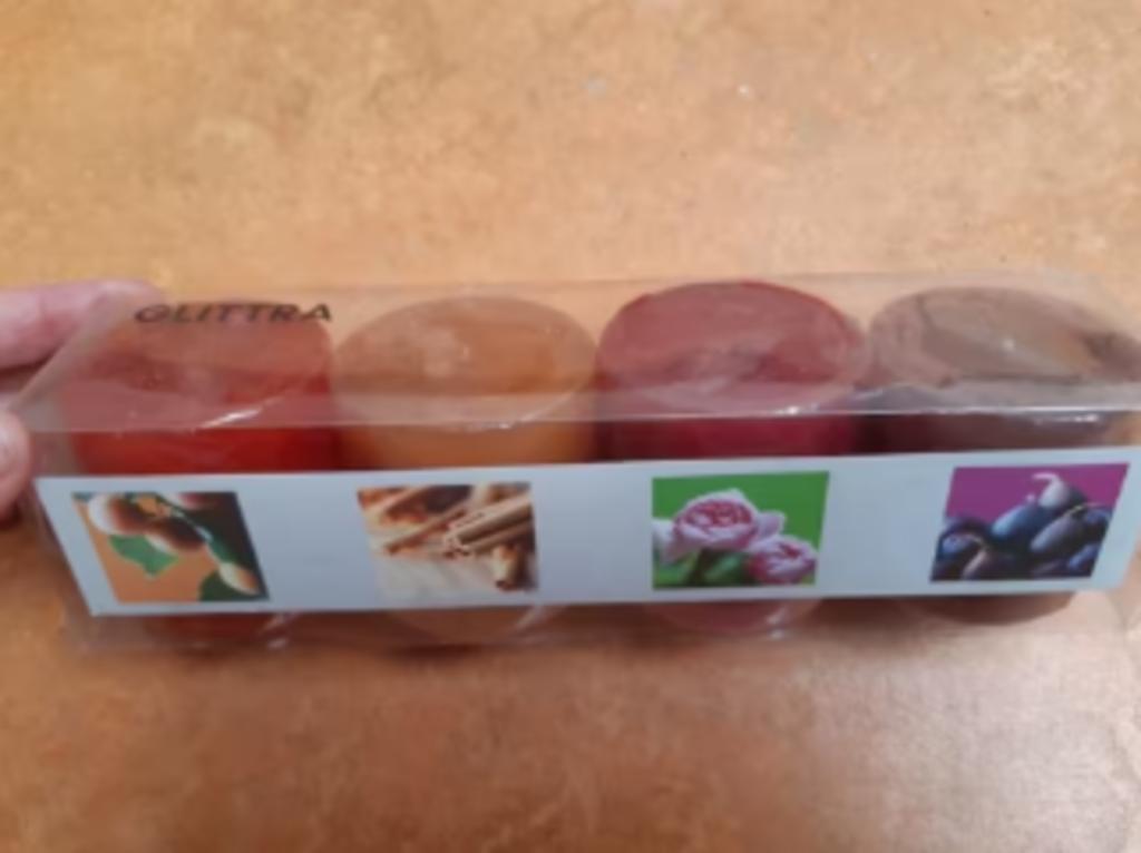4 geur kaarsen - set, Ophalen of Verzenden, Nieuw, Rood, Kaars