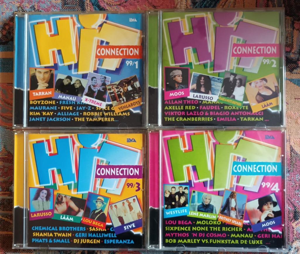 4 CD Hit connection 1999 dans les boîtes originales parfait, CD & DVD, Enlèvement ou Envoi