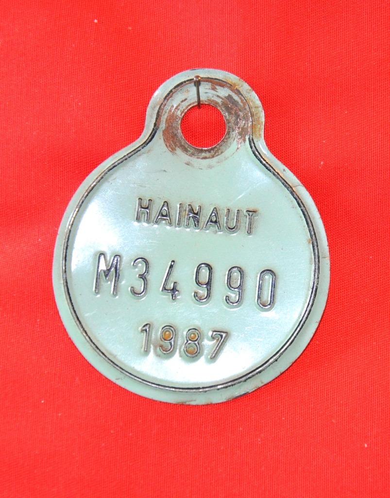 plaque de velo 1987, Enlèvement ou Envoi, Utilisé