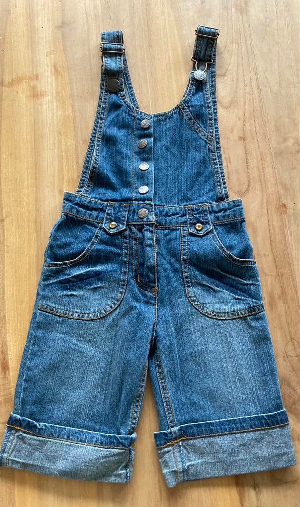 Korte jeans salopette 110, Broek, Meisje, Knot so bad, Ophalen of Verzenden