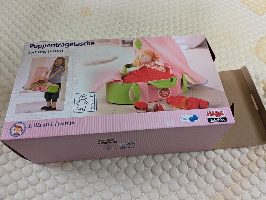 Poppenbedje  Haba, Enlèvement, Utilisé