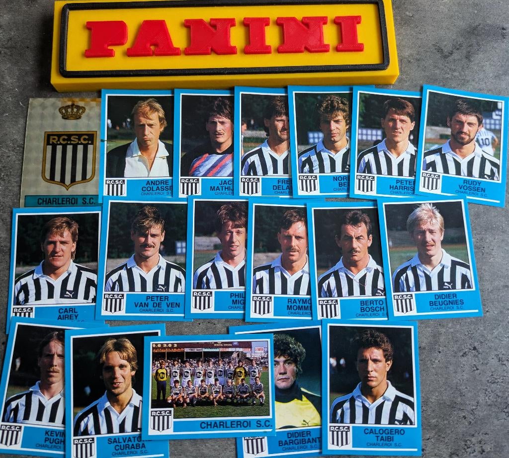 PANINI FOOTBALL 87 SP.CHARLEROI 18 AUTOCOLLANTS FOOT 1987, Envoi, Neuf