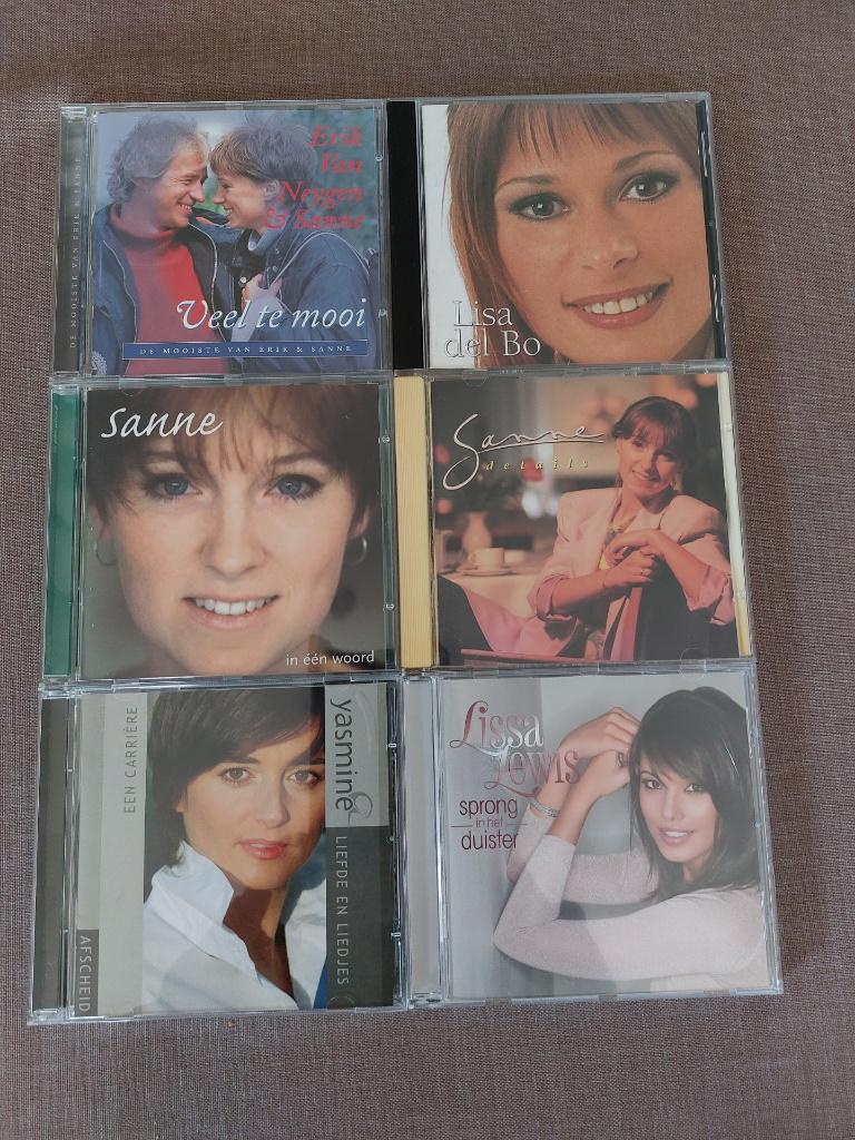 Lot van 6 cd's Nederlandstalige zangeressen, Cd's en Dvd's, Cd's | Nederlandstalig, Ophalen, Zo goed als nieuw, Overige genres