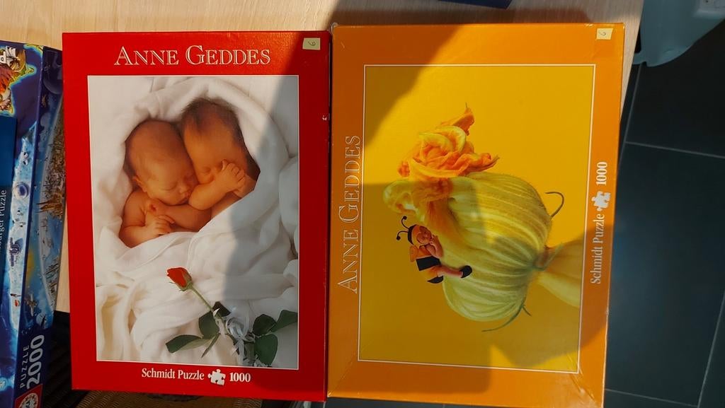 2 puzzels 1000 stuks (Anne geddens), Ophalen, Zo goed als nieuw