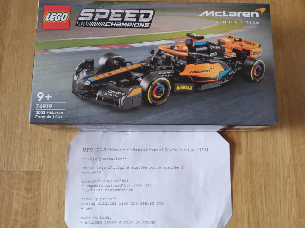 76919  Formule 1 LEGO Speed Champion McLaren, Envoi, Neuf, Ensemble complet, Lego
