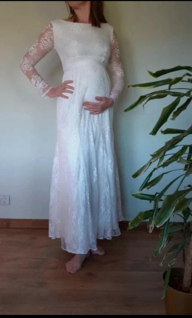 Tiffany Rose zwangerschaps-trouwjurk Helena maat 3 (40-42), Kleding | Dames, Maat 38/40 (M), Tiffany Rose, Nieuw, Ophalen of Verzenden