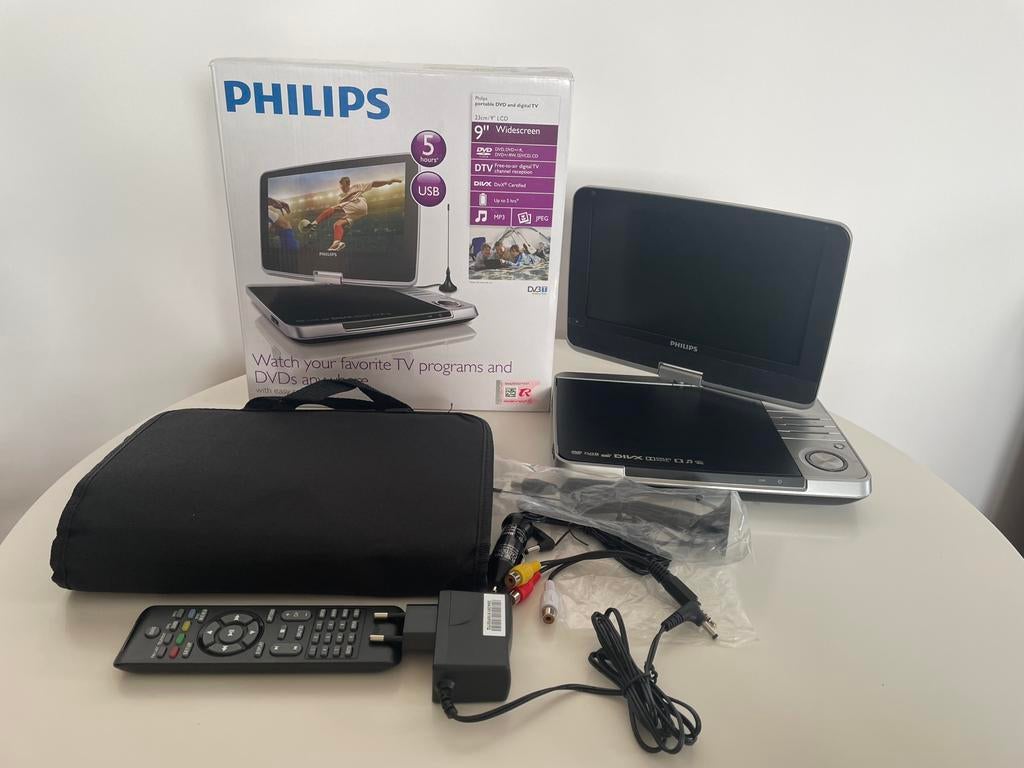 PHILIPS Lecteur de DVD portable et TV numérique, TV, Hi-fi & Vidéo, Enlèvement, Comme neuf, Philips, Portable