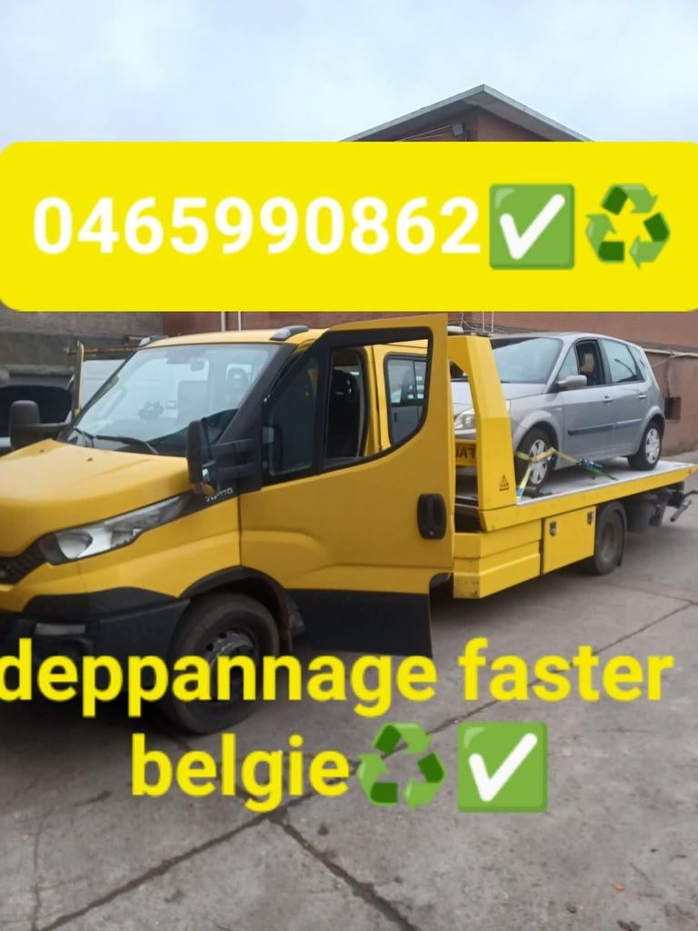 Depannage Transport België Nederland Duitsland, Ophalen