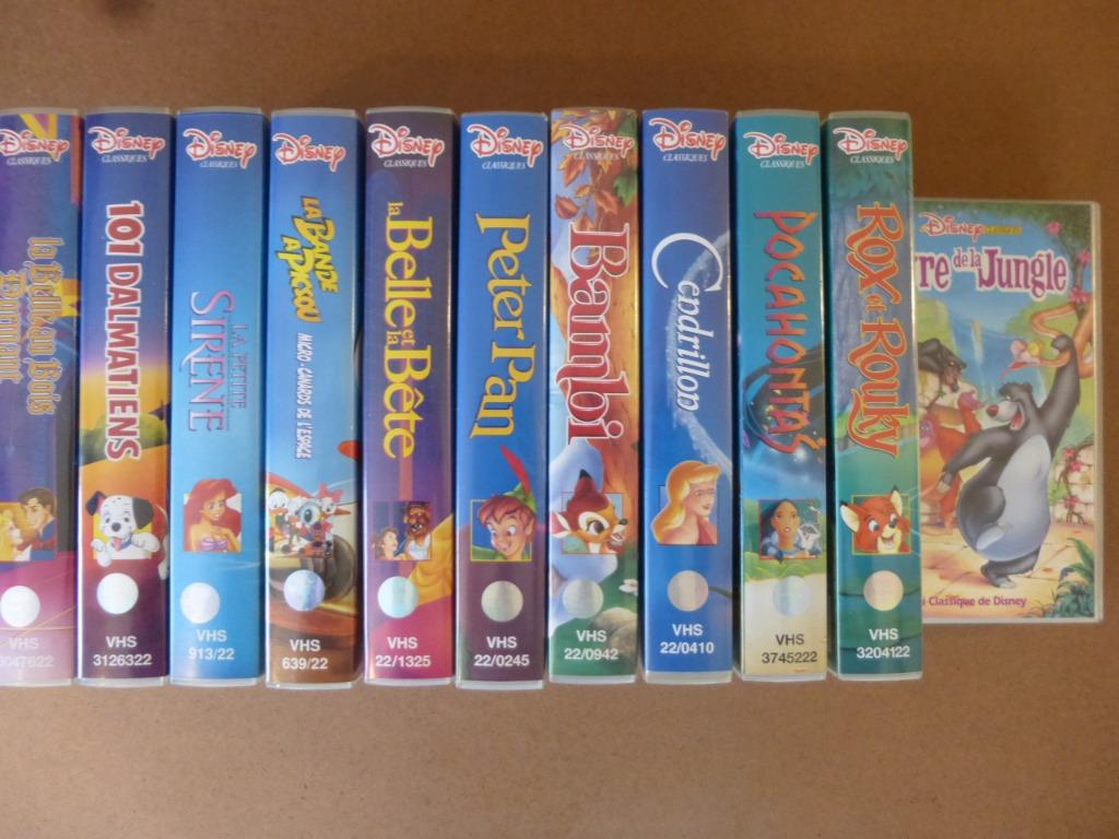 Cassettes VHS Disney classique, Enlèvement ou Envoi, Dessin animé, Tous les âges, Utilisé
