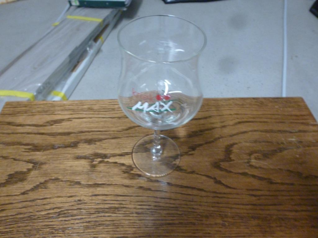 glazen max kriek, Verzamelen, Ophalen, Nieuw, Bierglas