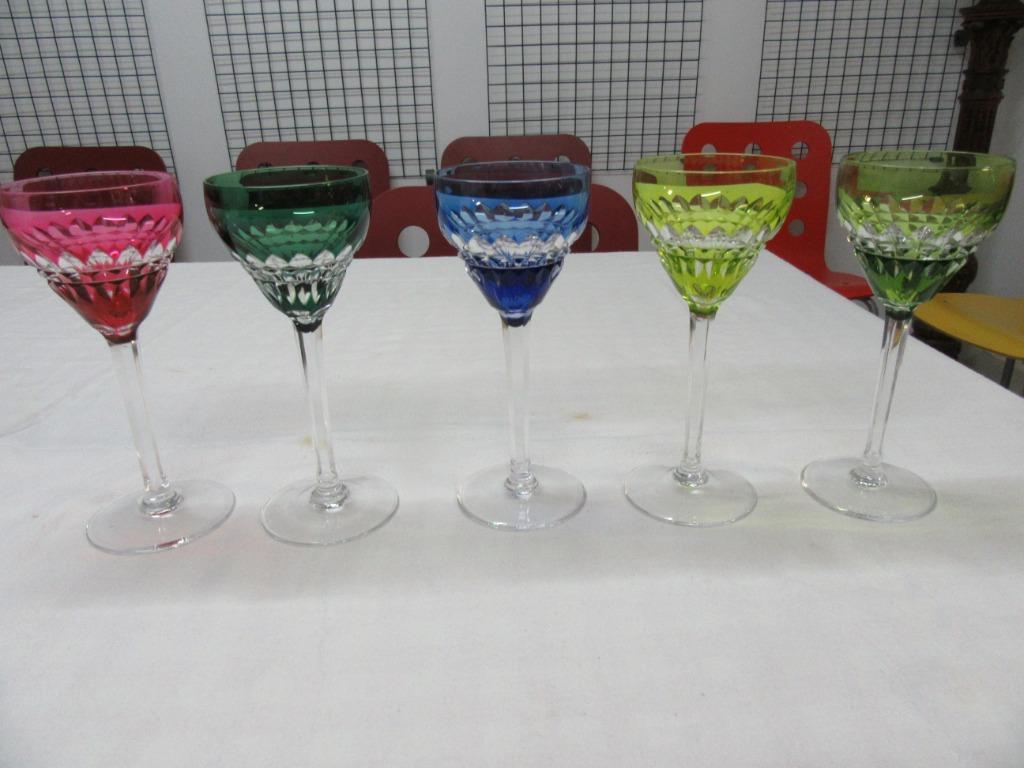 verres cristal Val St Lambert mod. Tilly taille Esneux, Enlèvement ou Envoi