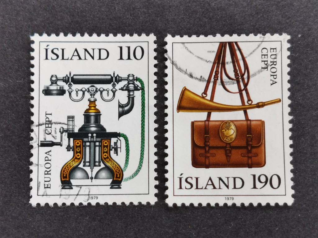 Islande 1979 - Europe CEPT - téléphone ancien, cornet postal, Enlèvement ou Envoi, Islande, Affranchi