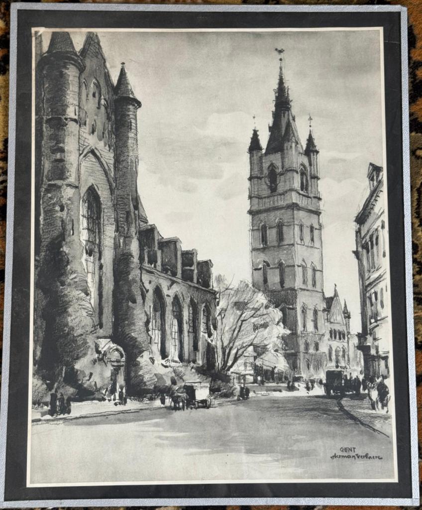 Lithographies -  Herman Verbaere, Enlèvement ou Envoi
