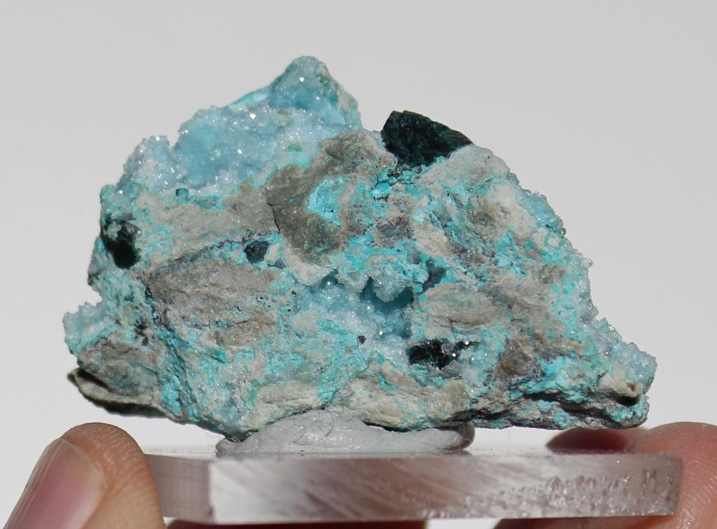 primaire MALACHIET en CHRYSOCOLLA KWARTS uit CONGO, Ophalen of Verzenden, Mineraal