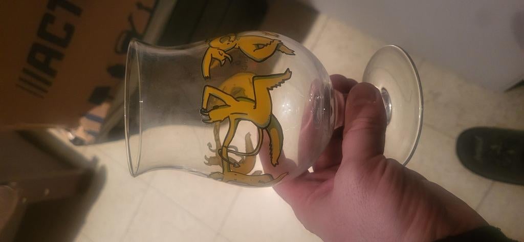Duvel glas ' the 6 hop devils ', Verzamelen, Ophalen of Verzenden