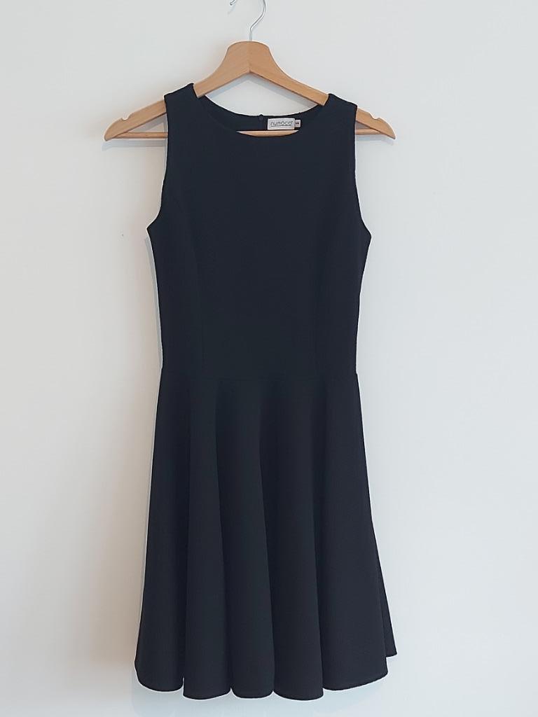Badjas, Zwart, Nieuw, Knielengte, Maat 36 (S)