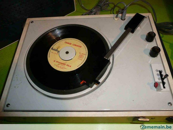 tourne disque portatif La Voix de son Maître - Vintage -, Ophalen of Verzenden, Gebruikt, Platenspeler, Overige merken
