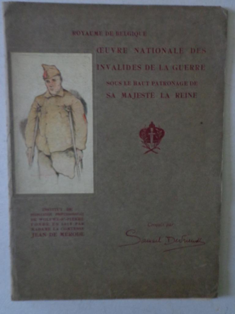 kunstmap Samuel Devriendt Eerste Wereldoorlog Invaliden, Antiek en Kunst, Ophalen of Verzenden