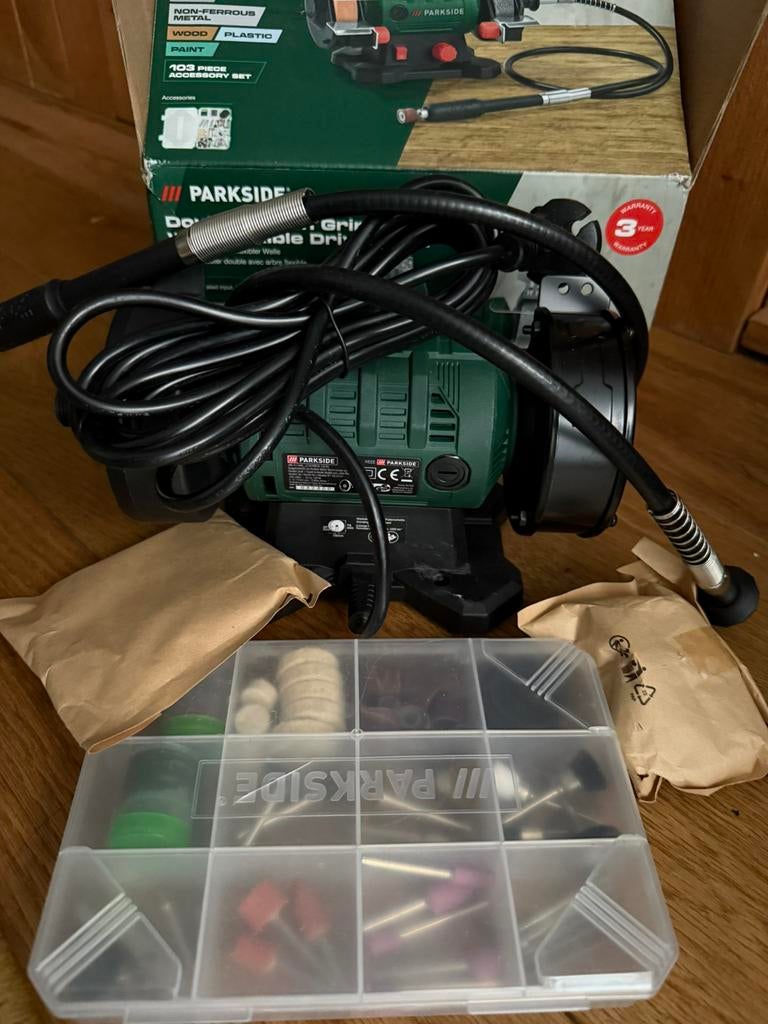 Meuleuse à table double PARKSIDE « PDFW 120 A2 », 120 W, Enlèvement ou Envoi, Neuf