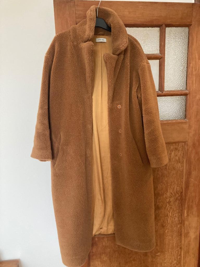 Teddymantel - cognac - one size, Liv the label, Bruin, Verzenden, Maat 42/44 (L)