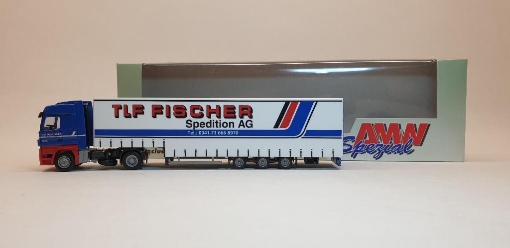 AWM vrachtwagen Benz  TLF Fischer 1/87, Ophalen of Verzenden, Zo goed als nieuw, Bus of Vrachtwagen, AWM