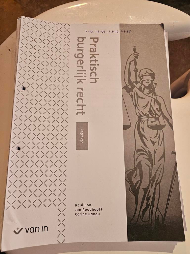 Praktisch burgerlijk recht, Boeken, Ophalen