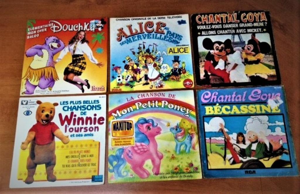 Un superbe lot de 10x 45t Vinyles petits enfants, Utilisé, 3 à 5 ans