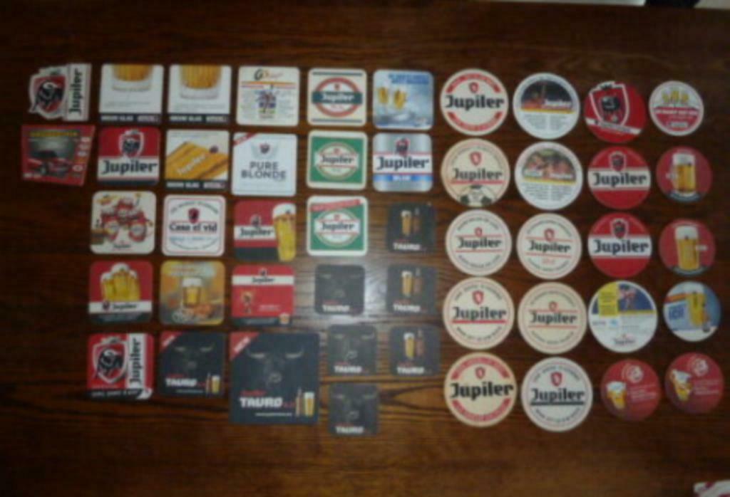 47 verschillende bier viltjes JUPILER Brij Piedboeuf Jupille, Enlèvement ou Envoi, Utilisé, Sous-bock, Jupiler