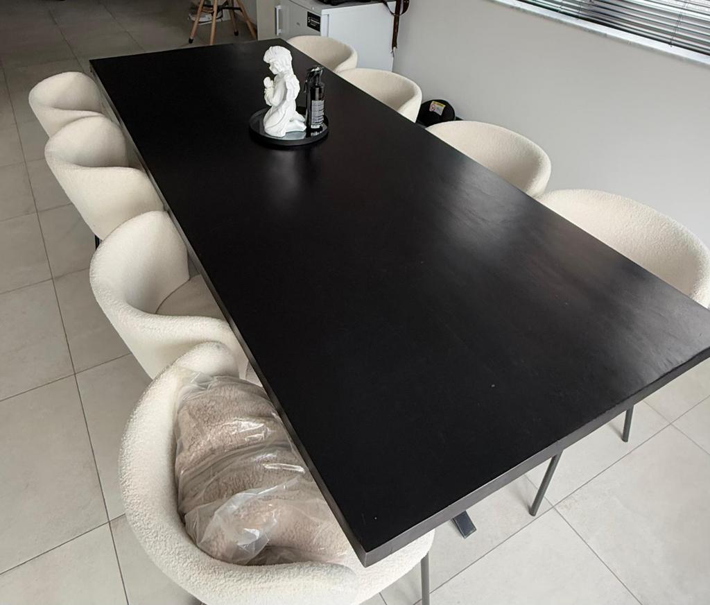 Eettafel 240 cm, Ophalen, Gebruikt, 100 tot 150 cm, 200 cm of meer