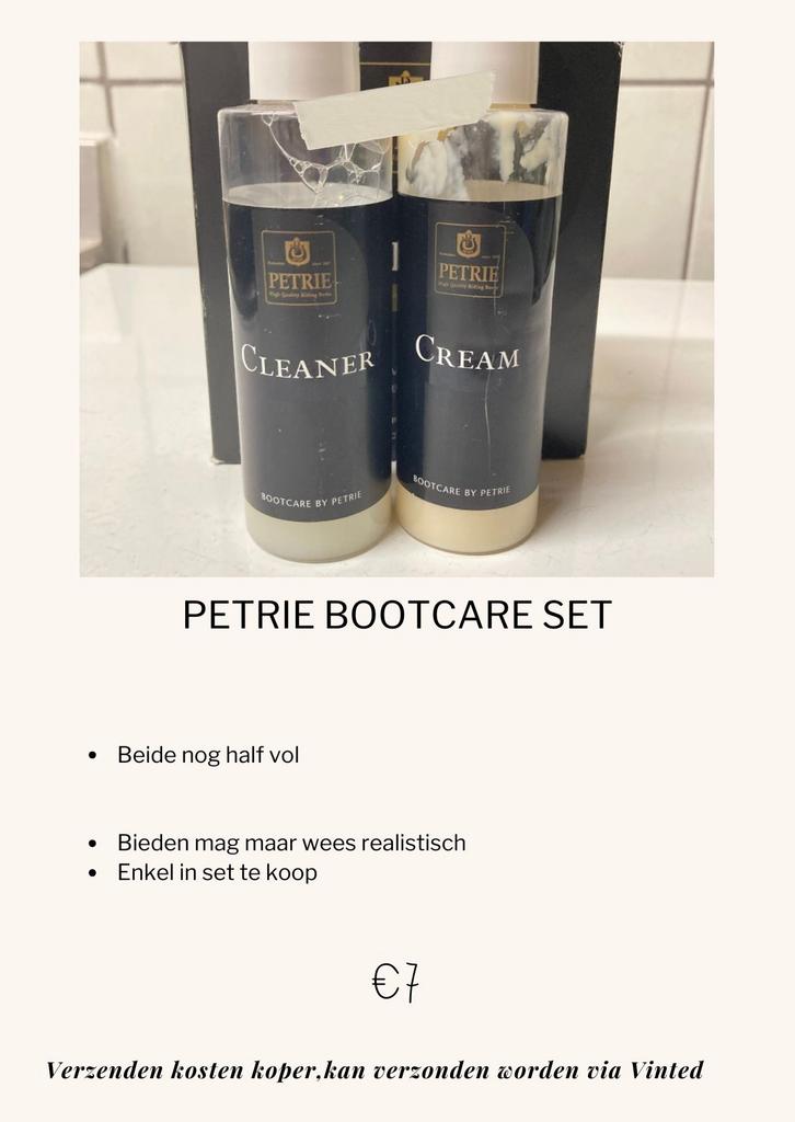 Petrie Bootcare set, Dieren en Toebehoren, Ophalen, Zo goed als nieuw