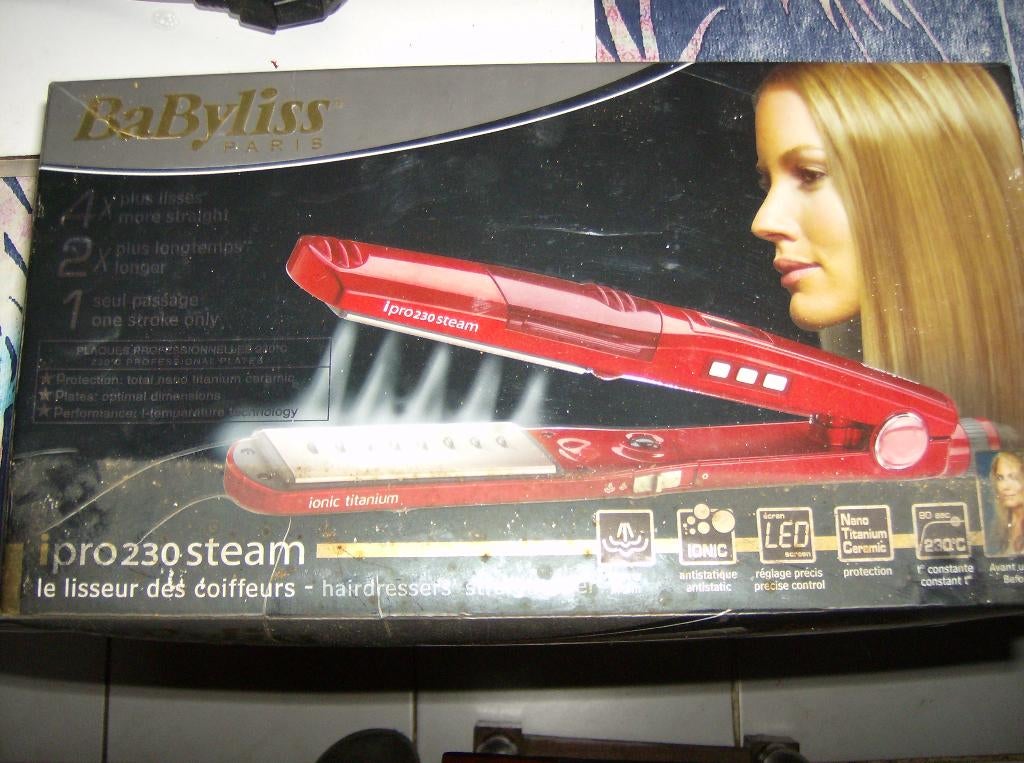 BaByliss I-Pro 230 Steam Stoomtijltang NIEUW, Ophalen of Verzenden, Nieuw, Haarverzorging