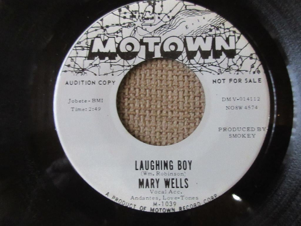 Mary Wells – Laughing Boy / Laughing Boy   Promo, Single, Comme neuf, 7 pouces, R&B et Soul