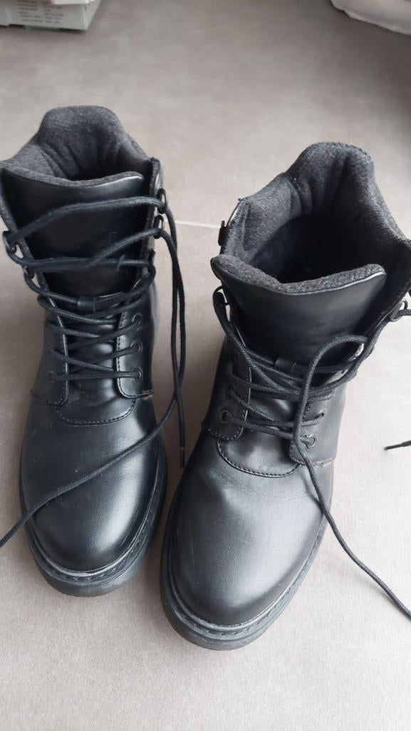Très belles bottines homme taille 40 état neuf, Enlèvement ou Envoi, Comme neuf, Noir