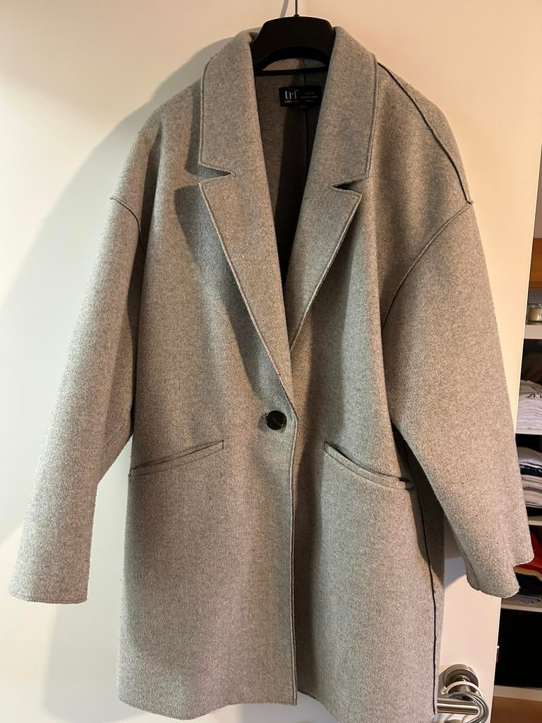 Halflange Jas Dames Zara, Kleding | Dames, Zara TRF Collection, Ophalen of Verzenden, Zo goed als nieuw, Maat 34 (XS) of kleiner
