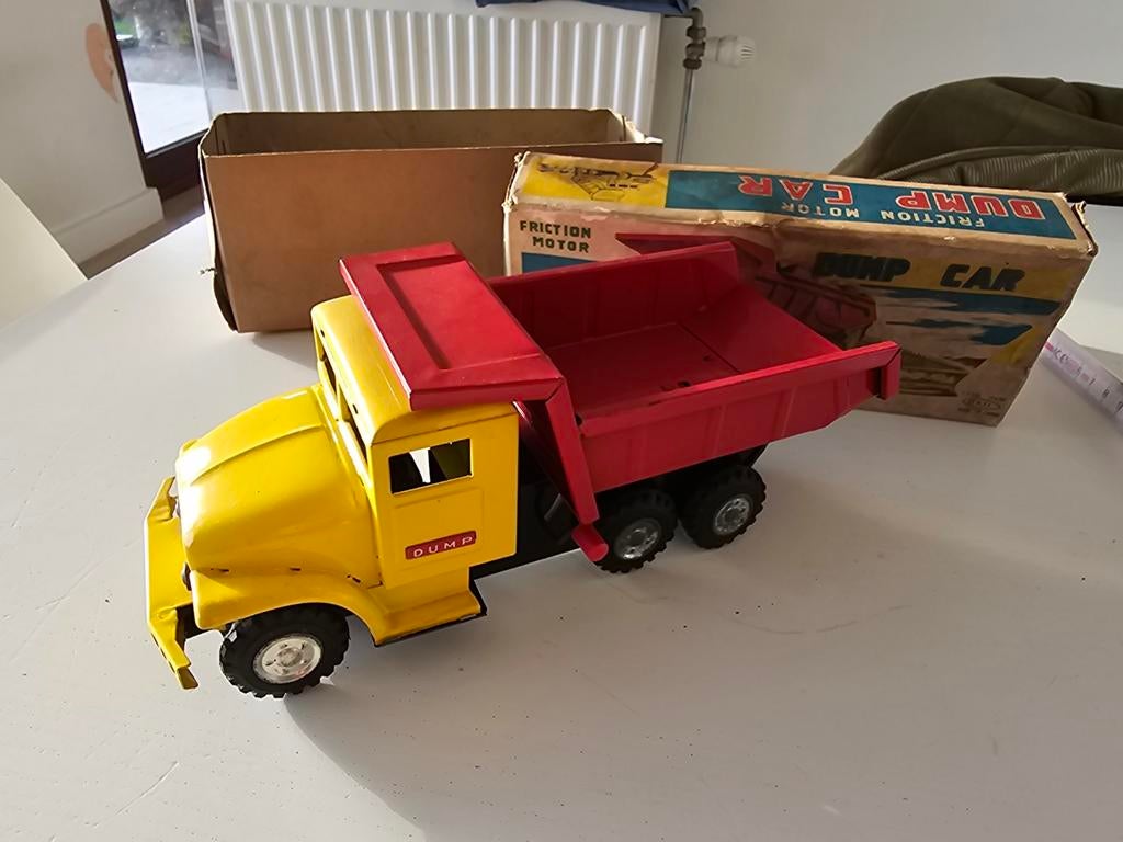 Dump car blikken vrachtwagen, Ophalen of Verzenden