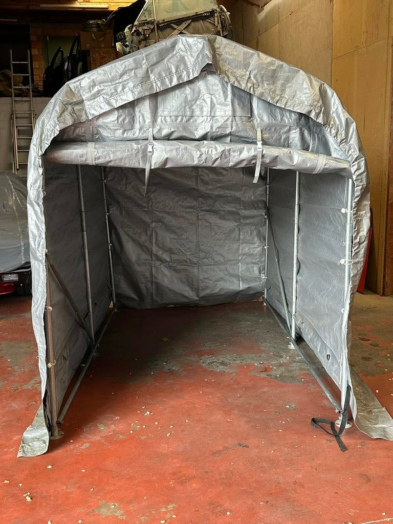 Motorfiets garagetent., Ophalen, Gebruikt