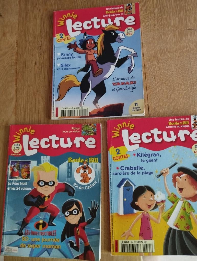 Lot de 3 livres Winnie Lecture, Livres, Enlèvement, Comme neuf
