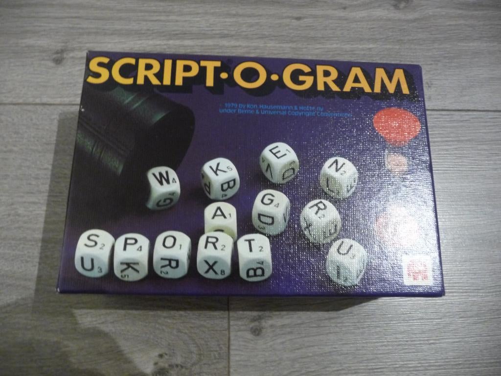 Script-o-gram, Hobby en Vrije tijd, Gezelschapsspellen | Overige, Ophalen of Verzenden, Zo goed als nieuw, Jumbo