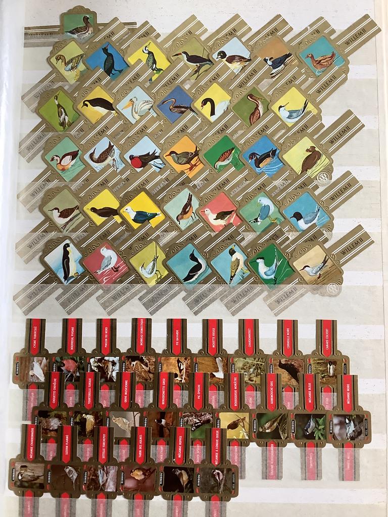 Verzameling sigarenbandjes van bloemen en vogels., Verzamelen, Ophalen of Verzenden, Nieuw
